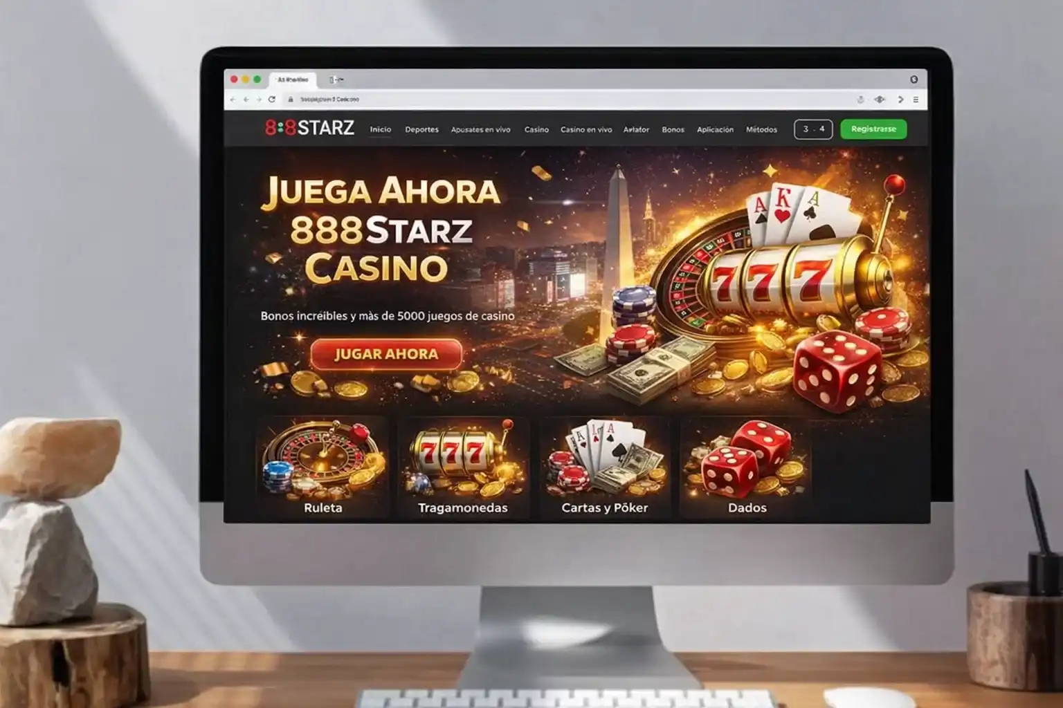 Juegos de Casino en Vivo en 888Starz Argentina