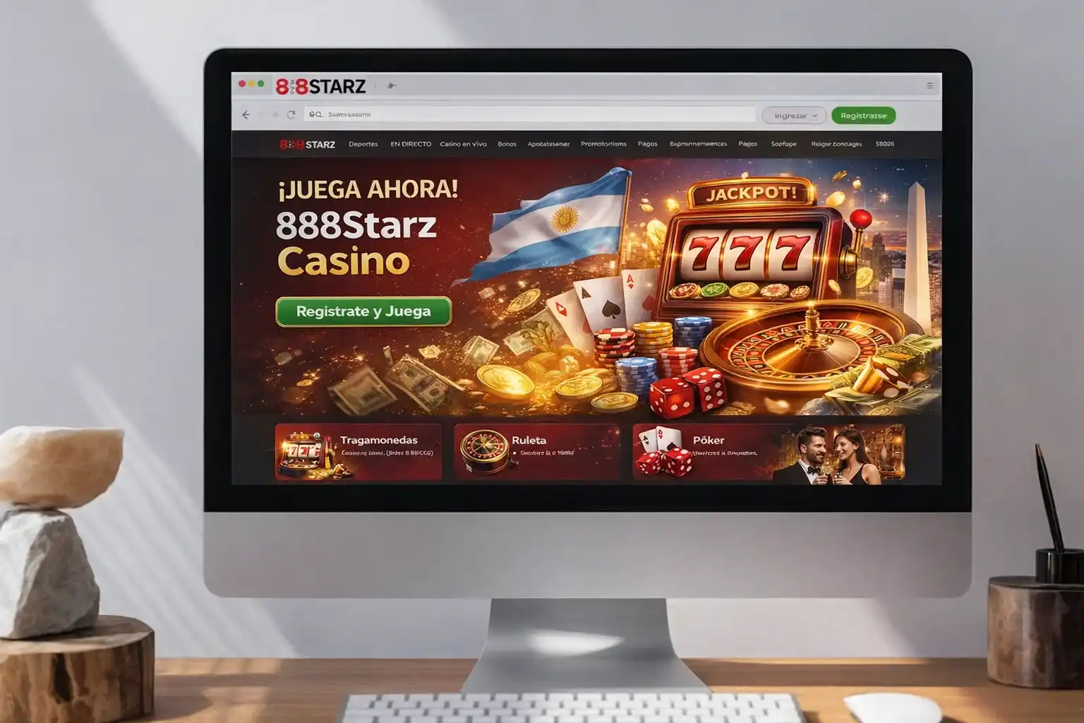 888Starz Apuestas Deportivas y Casino con Bonos en Argentina